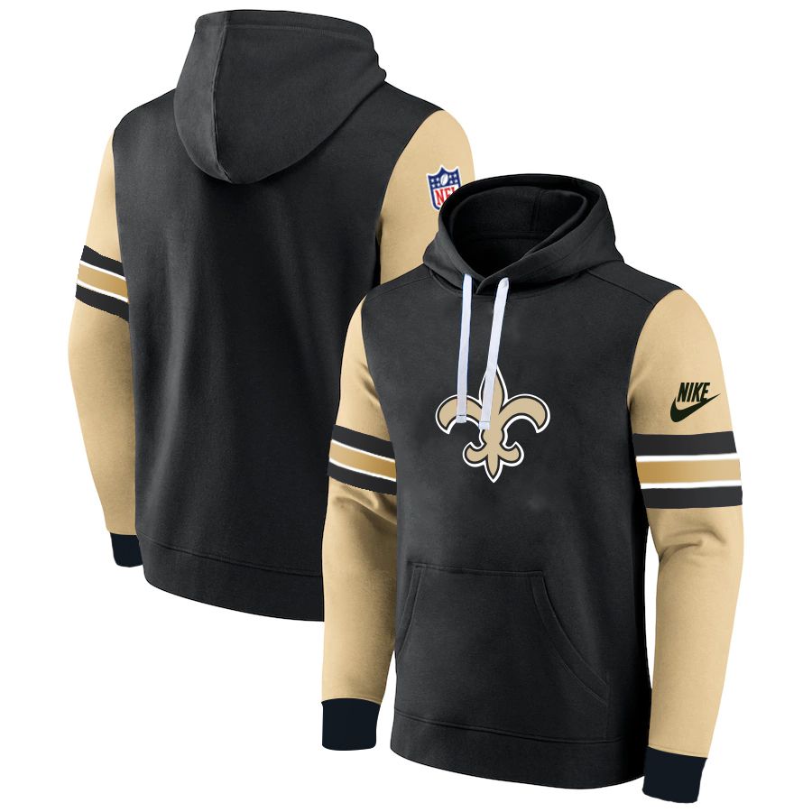 Men 2023 NFL New Orleans Saints black Sweatshirt style 1031